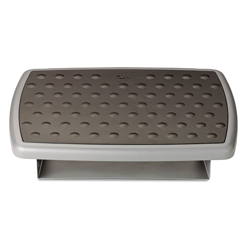 Adjustable Height/tilt Footrest, Nonskid Platform, 18w X 13d X 4h, Charcoal Gray