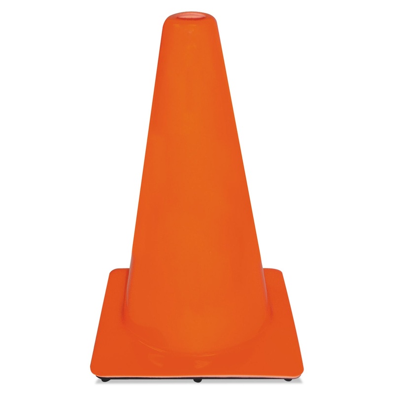Non-Reflective Safety Cone, 11 X 11 X 18, Orange