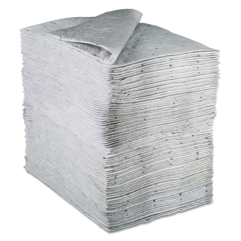 Sorbent Pads, High-Capacity, Maintenance,0.375gal Capacity, 100/carton