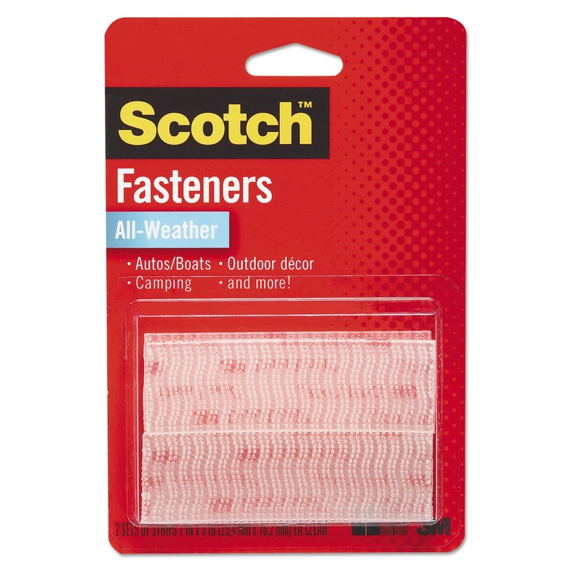 EXTREME FASTENERS, 1″ X 3″, CLEAR, 2/PACK