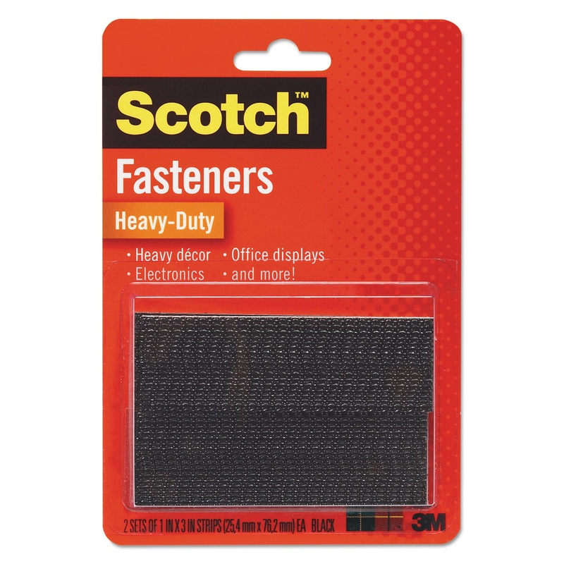 HEAVY-DUTY ALL-WEATHER FASTENERS, 1″ X 3″, BLACK, 2/PACK