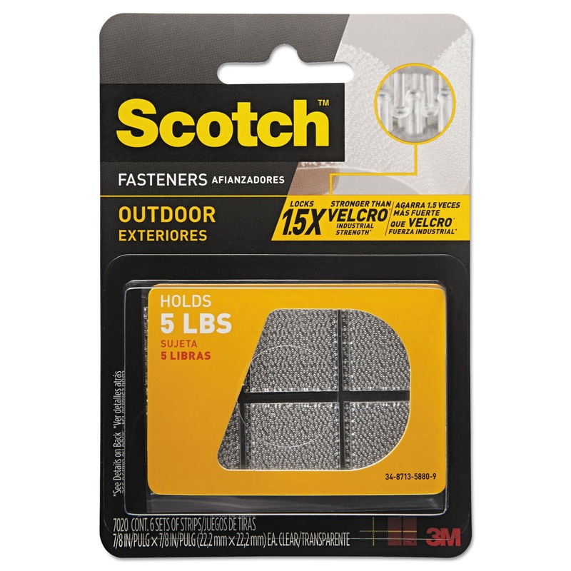 OUTDOOR FASTENERS, 0.88″ X 0.88″, CLEAR, 6/PACK