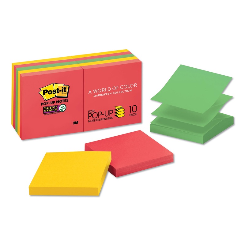 Pop-Up 3 X 3 Note Refill, Marrakesh, 90 Notes/pad, 10 Pads/pack