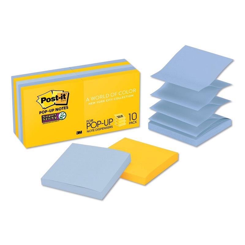 Pop-Up 3 X 3 Note Refill, New York, 90 Notes/pad, 10 Pads/pack