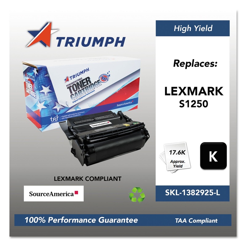 751000NSH0207 REMANUFACTURED 1382625 HIGH-YIELD TONER, 17600 PAGE-YIELD, BLACK