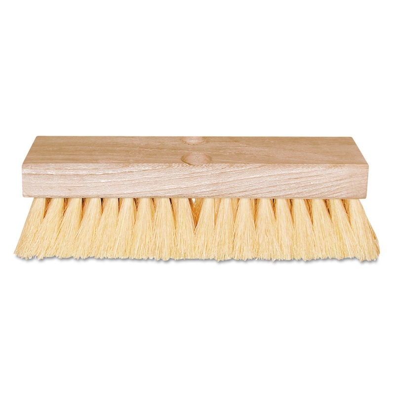 Deck Scrub Brush, W/handle, 10″