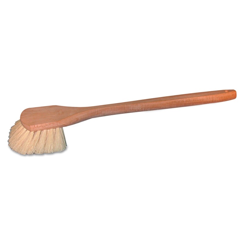 Fender Wash Brush, Hardwood, Tampico Bristle, 12/carton