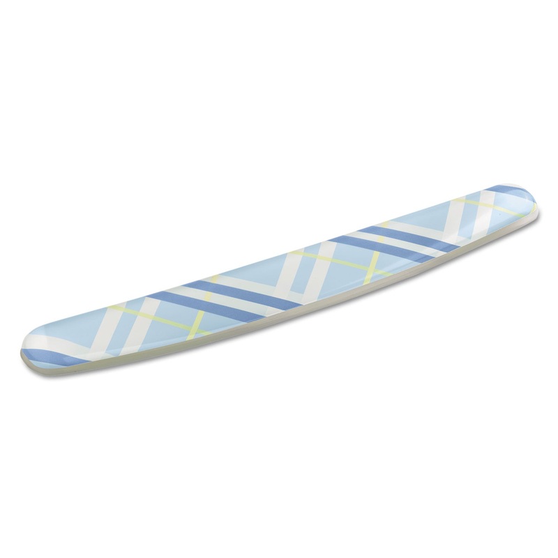 Fun Design Clear Gel Keyboard Wrist Rest, 2 3/4″ X 18″, Plaid Design