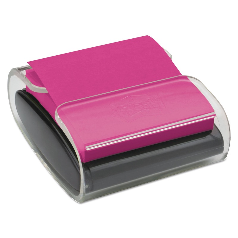 WRAP DISPENSER, FOR 3 X 3 PADS, BLACK/CLEAR