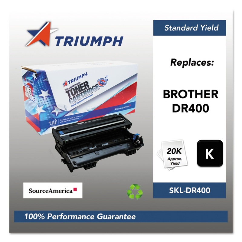 751000NSH0123 REMANUFACTURED DR400 DRUM UNIT, 20000 PAGE-YIELD, BLACK