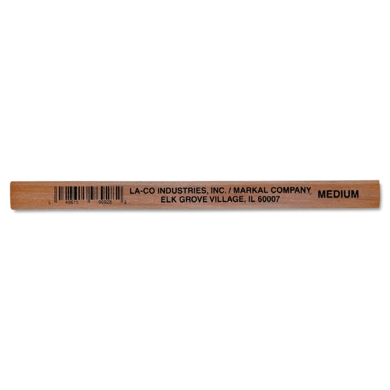 CARPENTER’S PENCIL, BLACK LEAD, NATURAL WOODGRAIN BARREL
