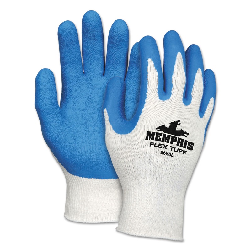 Premium Latex-Coated String-Knit Gloves, Medium, 12 Pairs