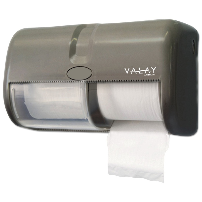 Valay Toilet Tissue Dispenser, 11.5″ X 6.5″, Black