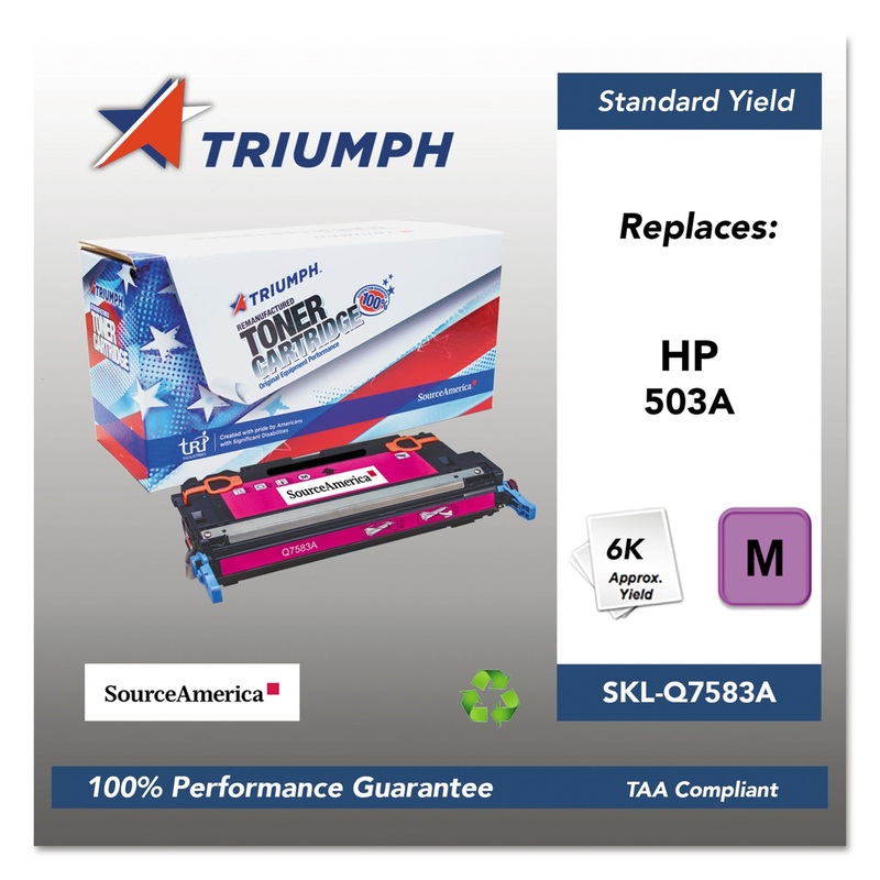 751000NSH0305 REMANUFACTURED Q7583A (503A) TONER, 6000 PAGE-YIELD, MAGENTA