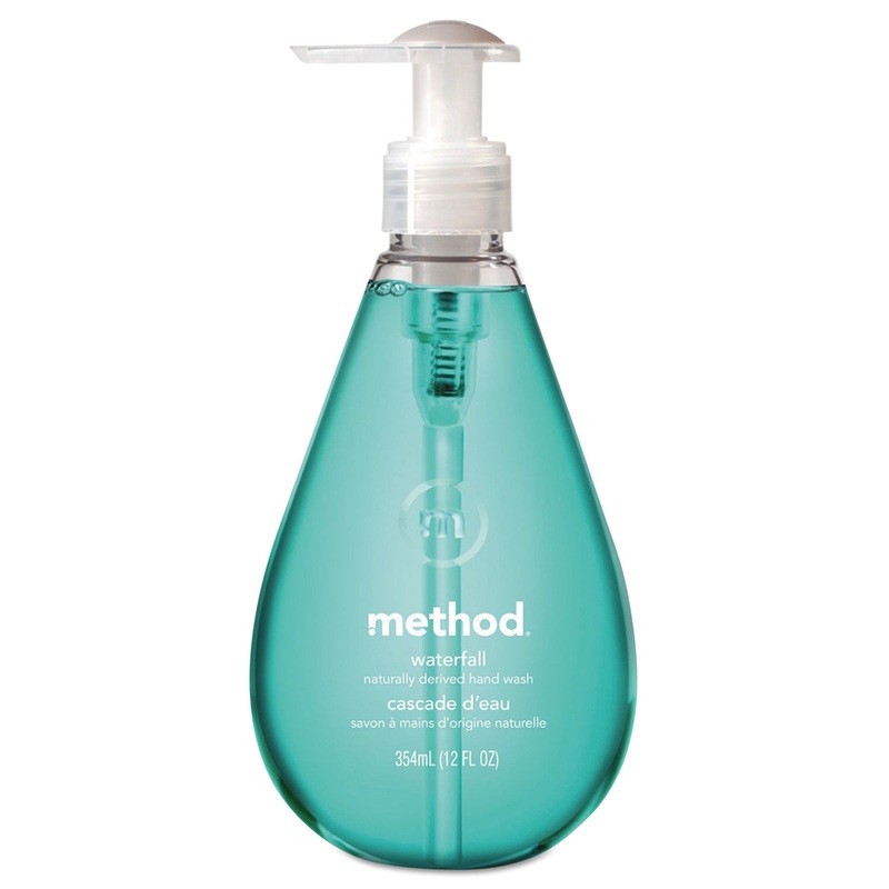 Gel Hand Wash, Waterfall, 12 Oz Pump Bottle, 6/carton