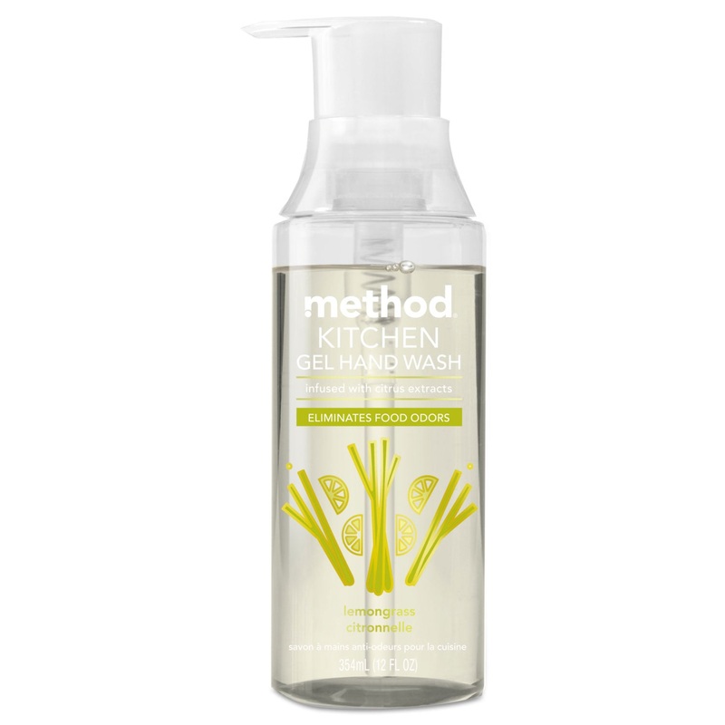 Kitchen Gel Hand Wash, Lemongrass, 12 Oz Pump Bottle