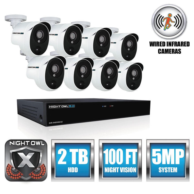 8 CHANNEL EXTREME HD VIDEO SECURITY DVR, 5MP RESOLUTION