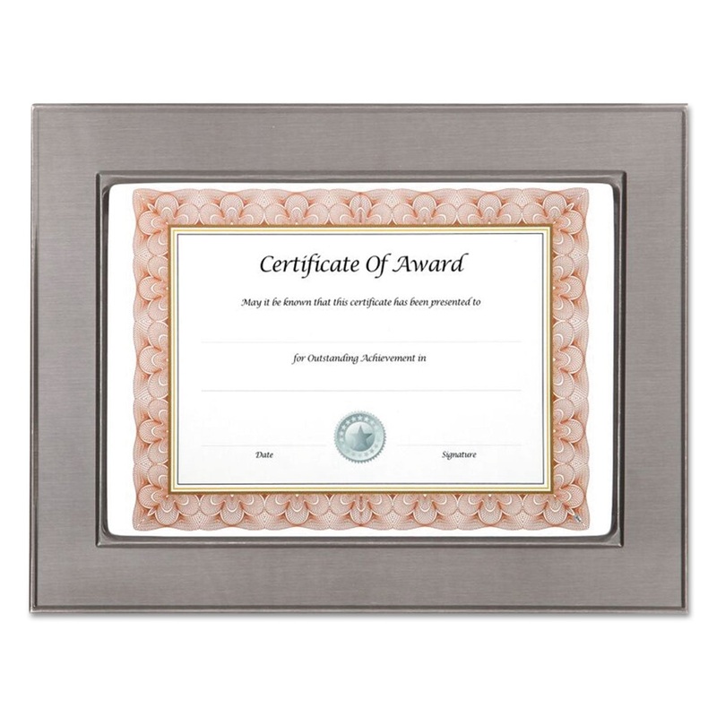 Gunmetal Document/photo Frame, 8 1/2 X 11