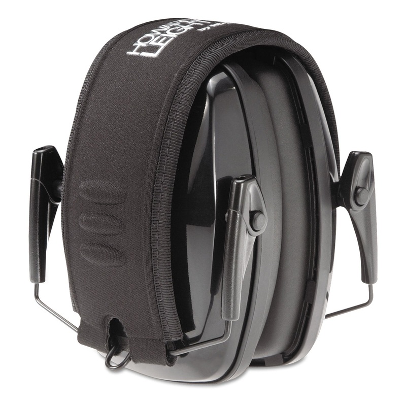 Leightning L3 Noise-Blocking Folding Earmuffs, 23nrr, Black/gray