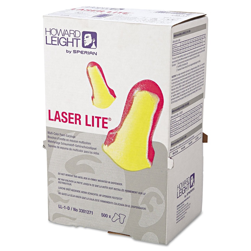 Ll-1 D Laser Lite Single-Use Earplugs, Cordless, 32nrr, Ma/yw, Ls500, 500 Pairs