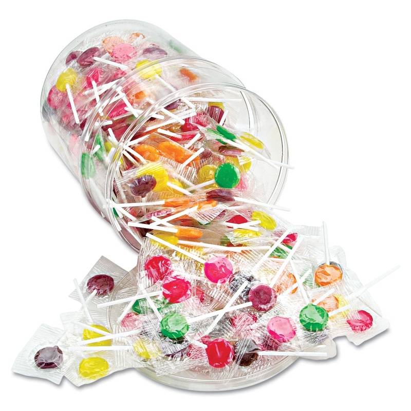 Sugar-Free Suckers, Assorted Flavors, 32oz Tub