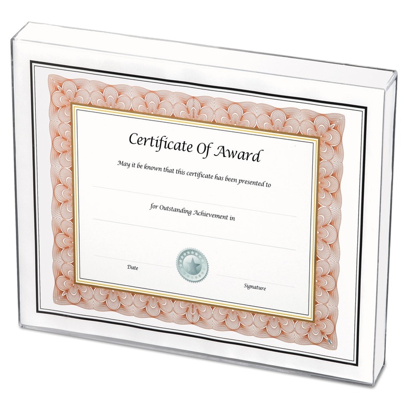 Un-Frame Box Photo Frame, Plastic, 8-1/2 X 11, Clear