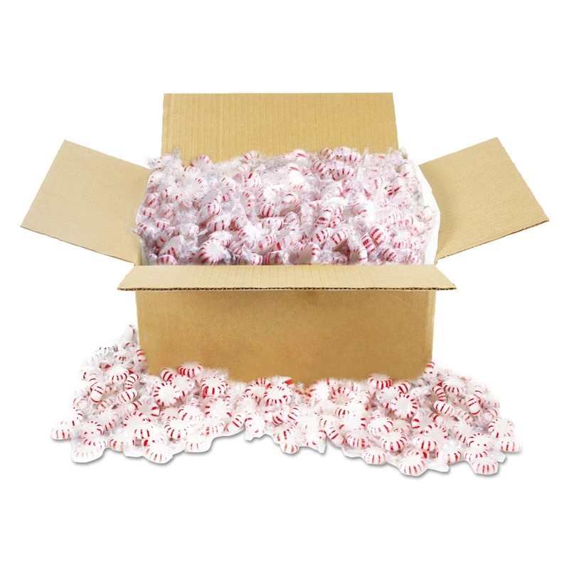 Candy Tubs, Starlight Peppermints, Individually Wrapped, 10 Lb Value Size Box