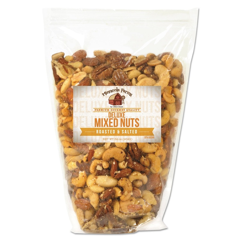FAVORITE NUTS, DELUXE NUT MIX, 34 OZ BAG