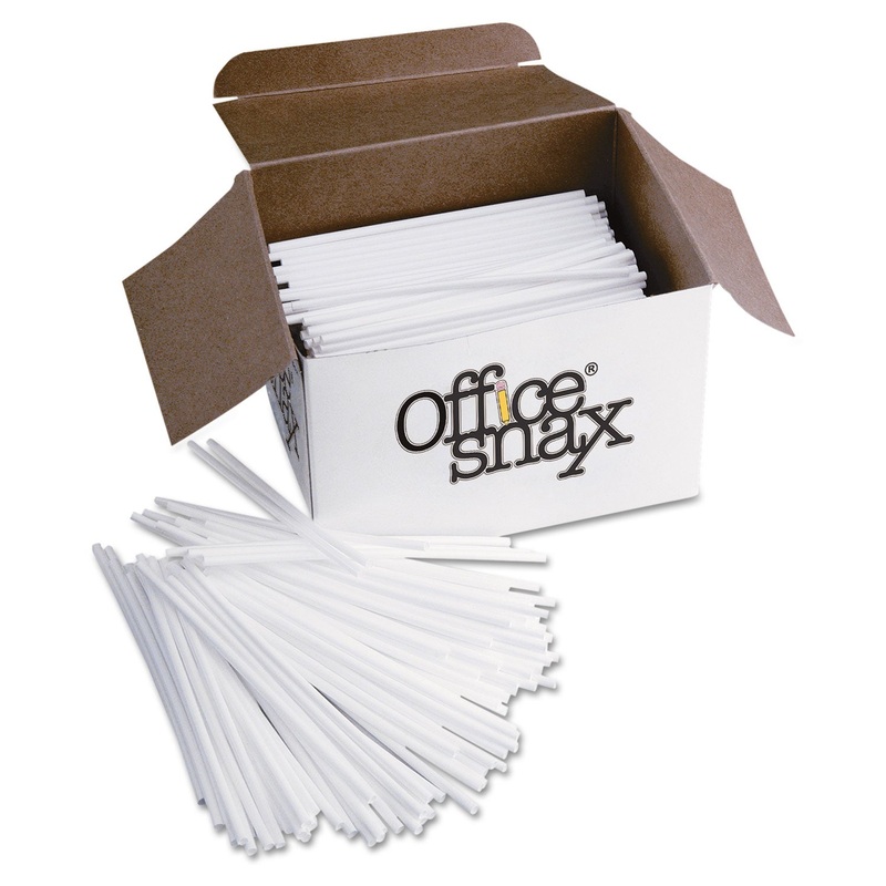 Plastic Stir Sticks, 5″, Plastic, White, 1000/box