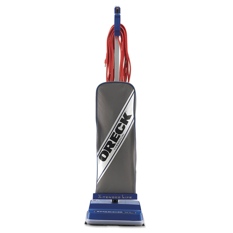 Xl Commercial Upright Vacuum,120 V, Gray/blue, 12 1/2 X 9 1/4 X 47 3/4