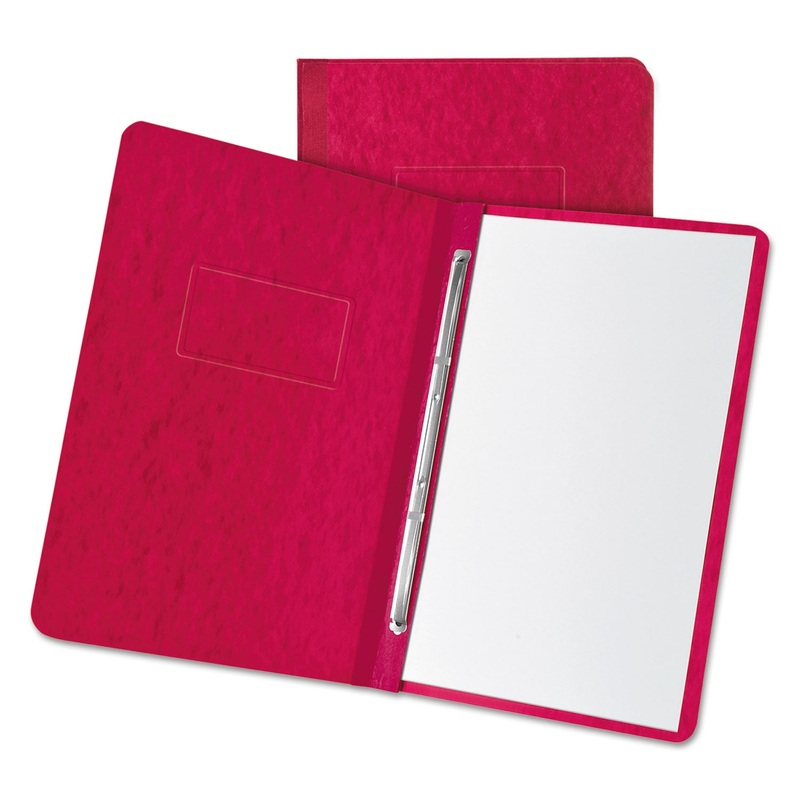 Pressboard Report Cover, 2 Prong Fastener, Letter, 3″ Capacity, Executive Red