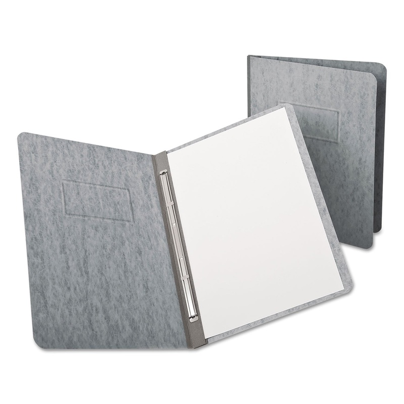 Pressguard Coated Cover, Prong Clip, Letter, 3″ Capacity, Gray