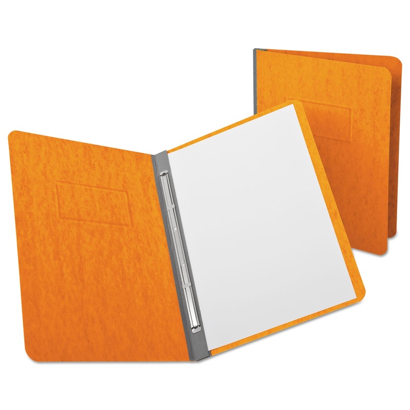 Pressguard Report Cover, Prong Clip, Letter, 3″ Capacity, Tangerine