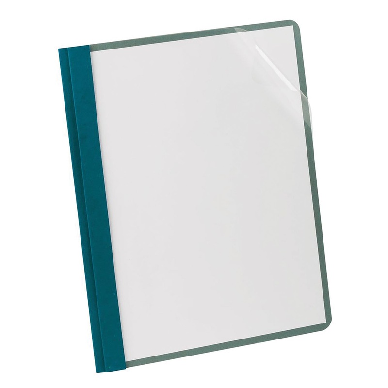 Earthwise By Oxford Recycled Clear Front Report Covers, Letter Size, Blue, 25/bx