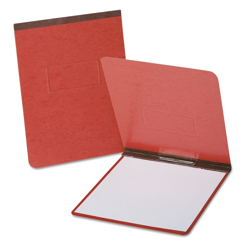 Pressguard Coated Report Cover, Prong Clip, Legal, 2″ Capacity, Red