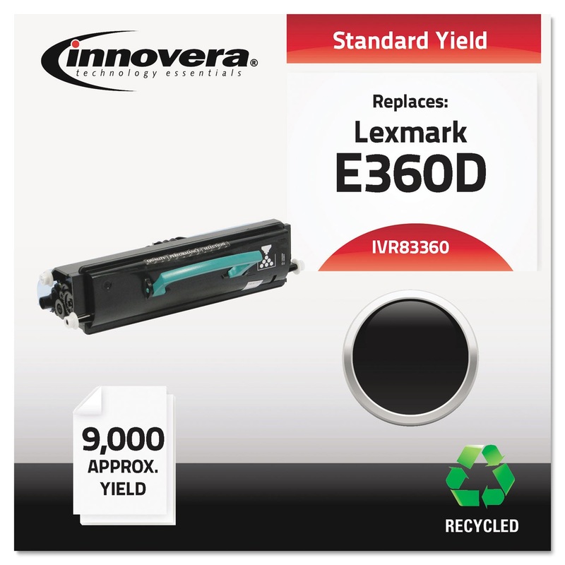 REMANUFACTURED E360H21A (E360) TONER, 9000 PAGE-YIELD, BLACK
