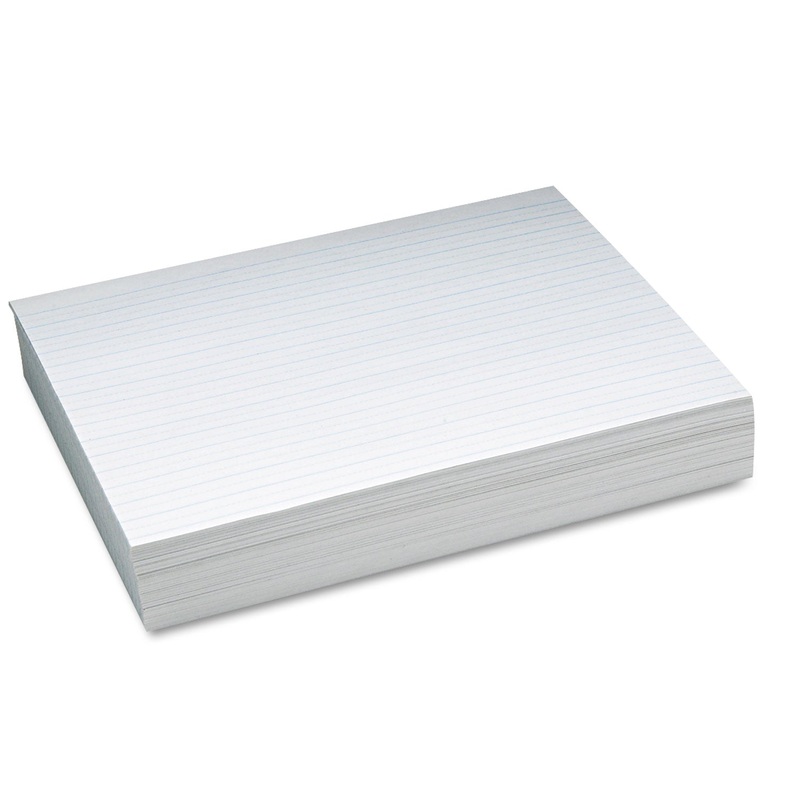 ALTERNATE DOTTED NEWSPRINT PAPER, 1/2″ TWO-SIDED LONG RULE, 8.5 X 11, 500/PACK