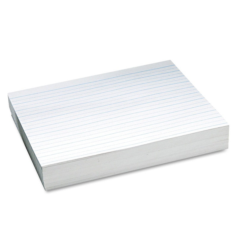 ALTERNATE DOTTED NEWSPRINT PAPER, 3/4″ TWO-SIDED LONG RULE, 8.5 X 11, 500/PACK