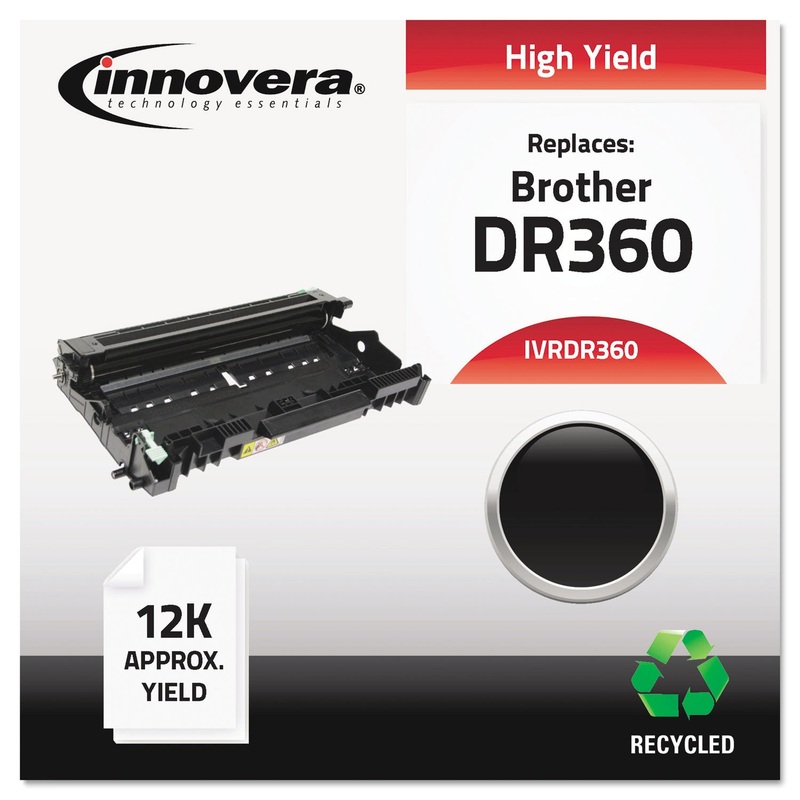 REMANUFACTURED DR360 DRUM UNIT, 12000 PAGE-YIELD, BLACK
