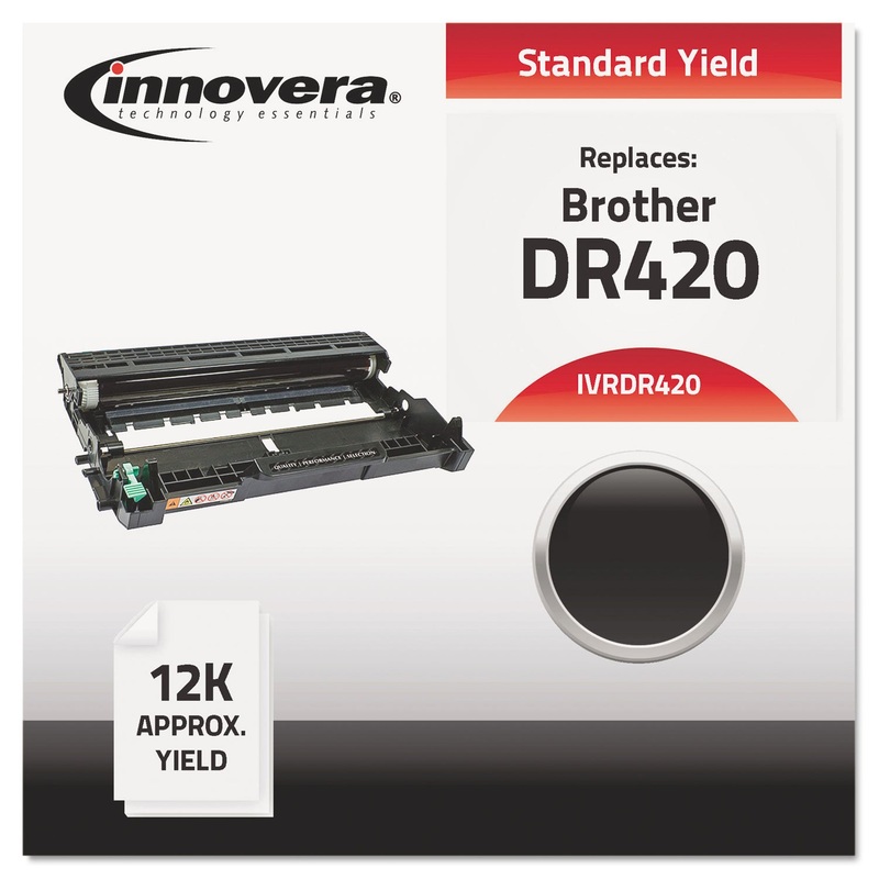 REMANUFACTURED DR420 DRUM UNIT, 12000 PAGE-YIELD, BLACK