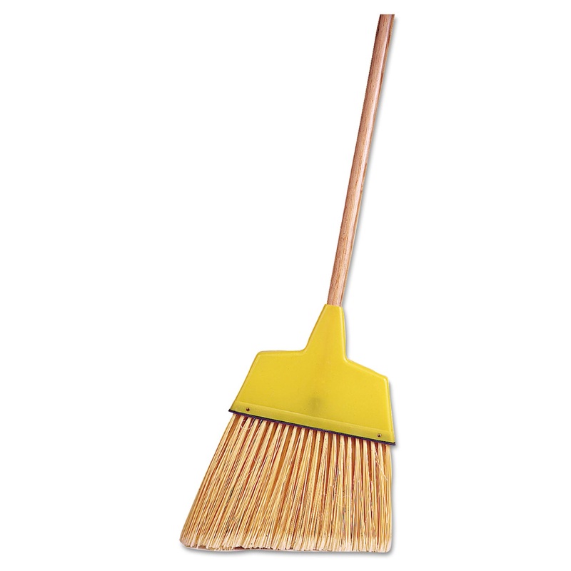 Angle Broom, Flagged Plastic Bristles, 7-1/2″ – 6″ Bristles, 54″ Length