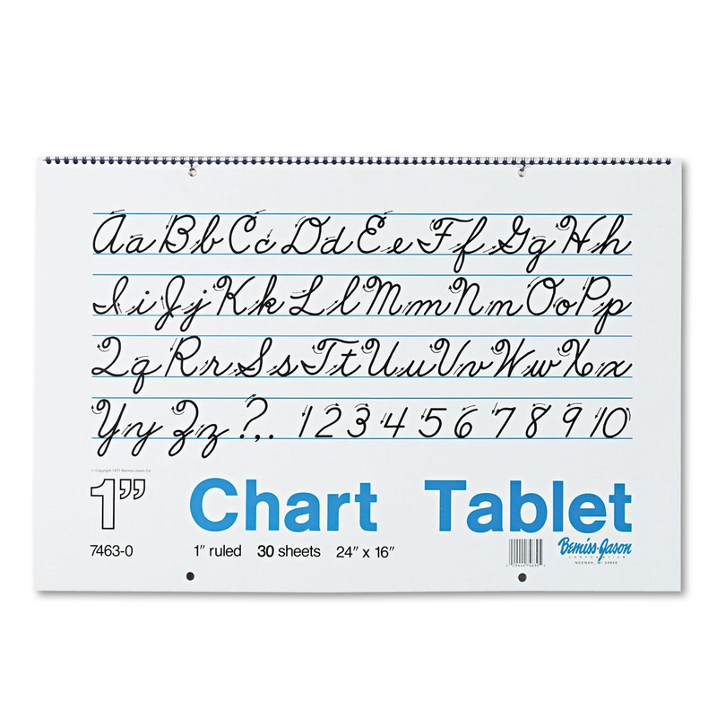 CHART TABLETS, 1″ PRESENTATION RULE, 24 X 16, 30 SHEETS