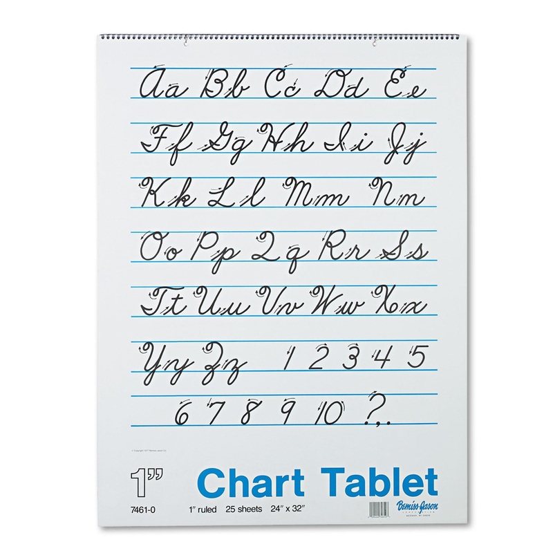 CHART TABLETS, 1″ PRESENTATION RULE, 24 X 32, 25 SHEETS
