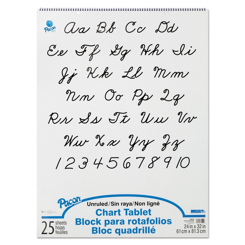 CHART TABLETS, UNRULED, 24 X 32, 25 SHEETS