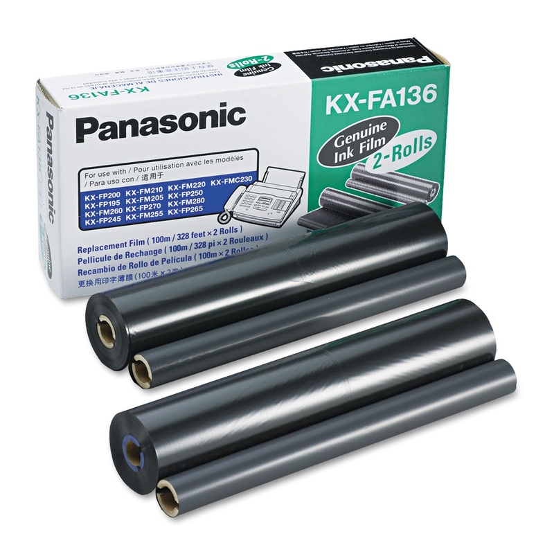 KX-FA136 FILM ROLL REFILL, 710 PAGE-YIELD, BLACK, 2/BOX