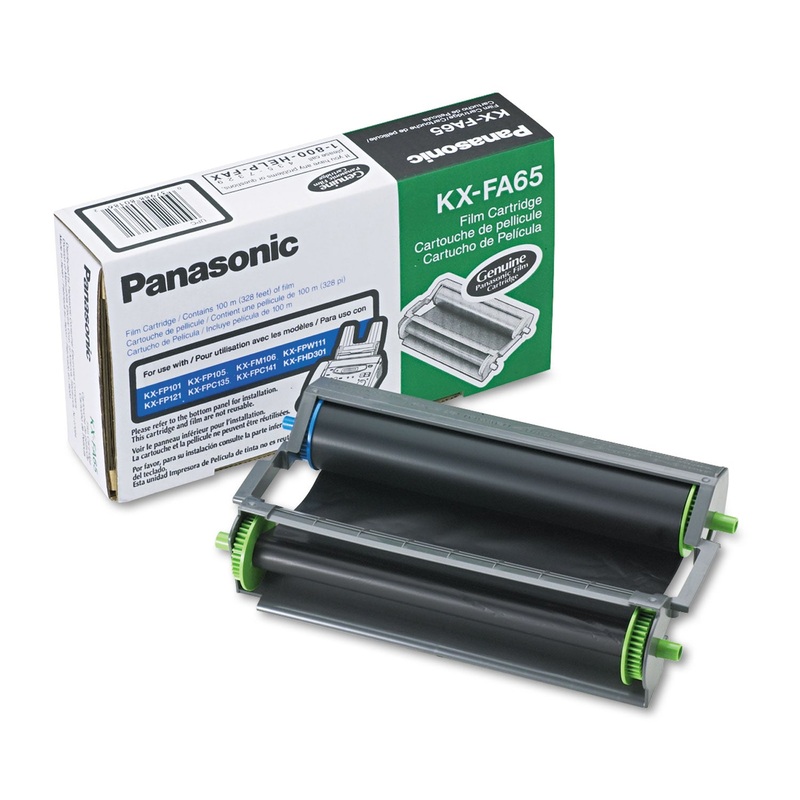 KX-FA65 FILM CARTRIDGE AND FILM ROLL, 330 PAGE-YIELD, BLACK