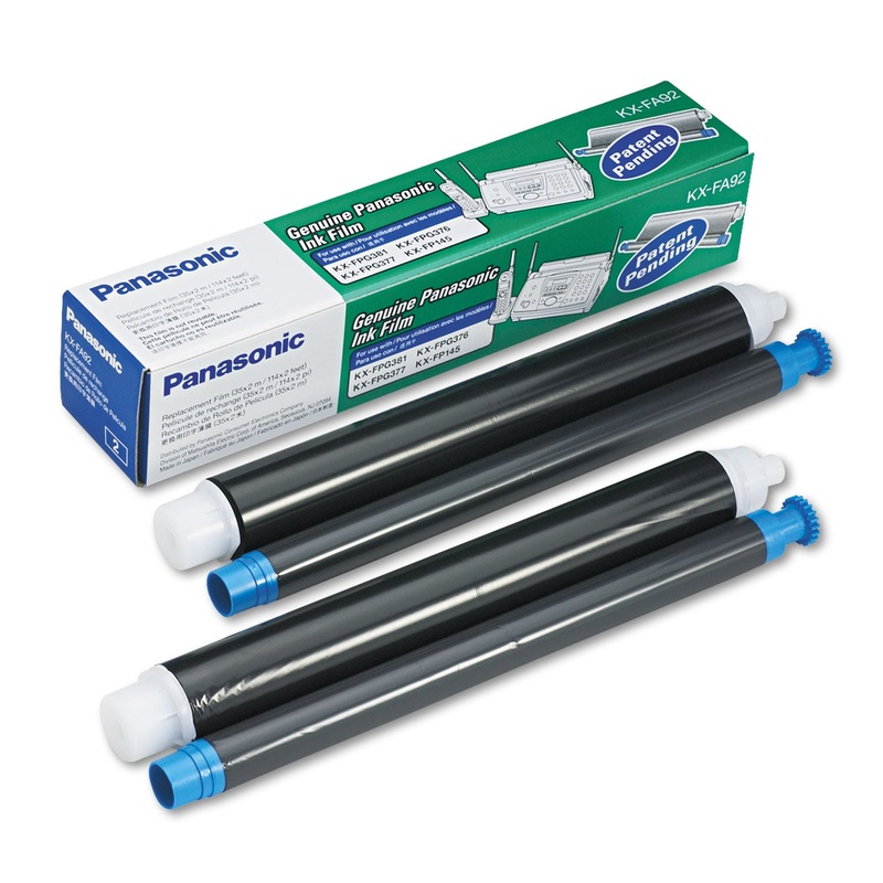 KX-FA92 FILM ROLL REFILL, 220 PAGE-YIELD, BLACK, 2/BOX