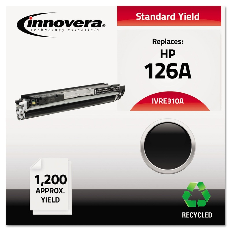 REMANUFACTURED CE310A (126A) TONER, 1200 PAGE-YIELD, BLACK