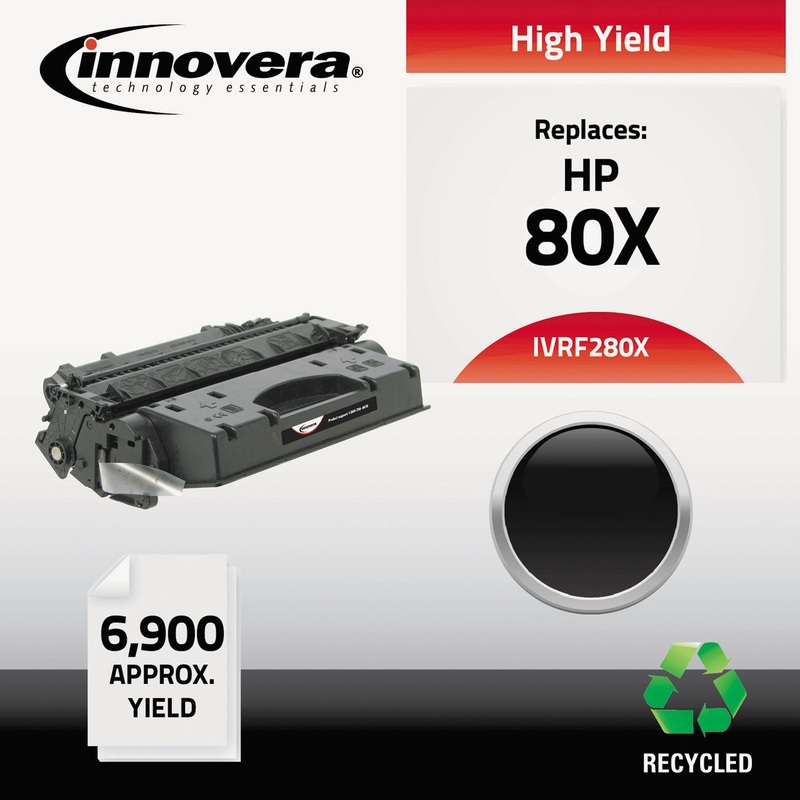 REMANUFACTURED CF280X (80X) HIGH-YIELD TONER, 6900 PAGE-YIELD, BLACK