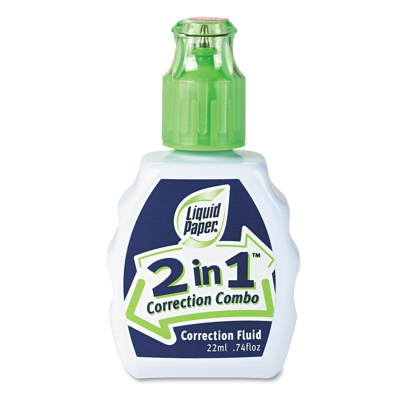 2-In-1 Correction Combo, 22 Ml Bottle, White